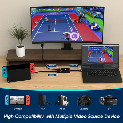 HDMI Passthrough Video Capture Card Adapter- Record Or Stream Directly ...