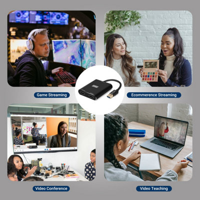 HDMI Passthrough Video Capture Card Adapter- Record Or Stream Directly ...
