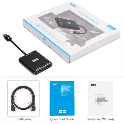 HDMI Passthrough Video Capture Card Adapter- Record Or Stream Directly ...