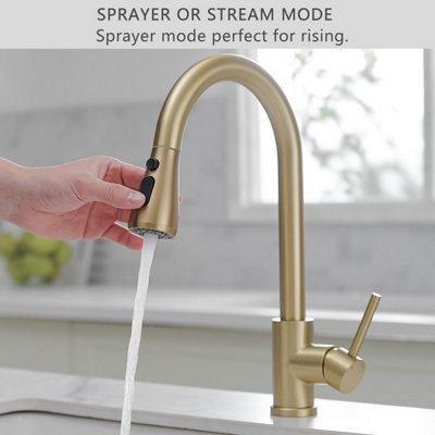 Heable Single Handle High Arc Commercial Kitchen Sink Mixer Tap With ...