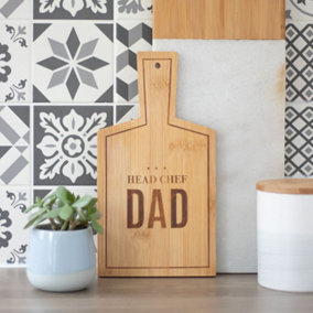 Head Chef Dad' Bamboo Serving Board (H26.5 cm)