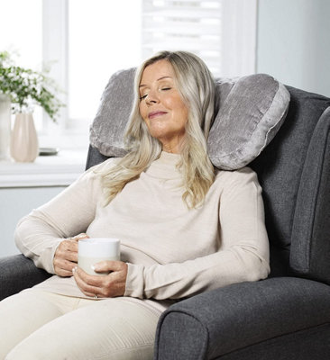 Chair with outlet pillow