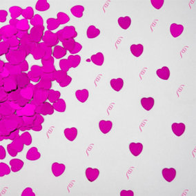 Heart Confetti Hot Pink 14g Table Scatter Birthday Party Decorations