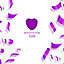 Heart Confetti Purple 14g Table Scatter Birthday Party Decorations
