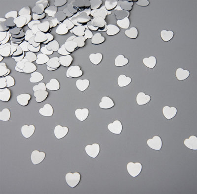 Buy Heart Confetti Silver 14g Table Scatter Birthday Party Decorations