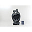 Heart Couple Contemporary Solar Water Feature - Solar Powered  - Resin - L34 x W53 x H88 cm