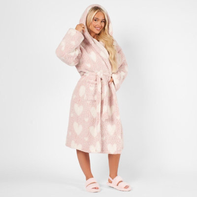 knee length dresses for ladies Teddy Bear Clothes - Candy Dressing Gown Robe & Slippers main image 1