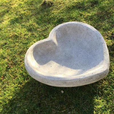 Heart shaped Floor level Large Birdbath / Planter