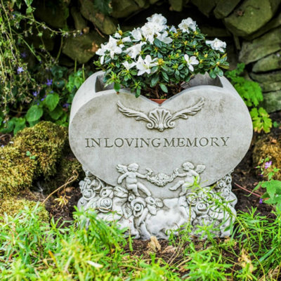 Heart shaped Garden Planter Memorial