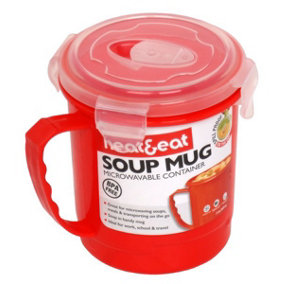 Heat and Eat Microwave Mug Red