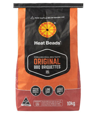 Heat Beads BBQ Briquettes 10 KG, Long Lasting Barbecue Charcoal for BBQs