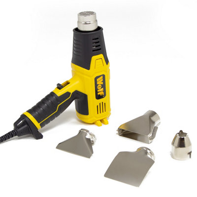 Heat Gun Wolf 2000w Adjustable Temperature with Attachments