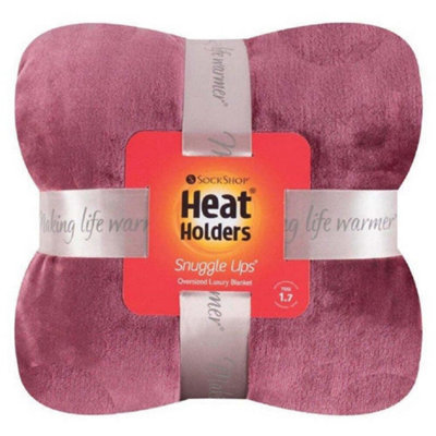 Heat Holders Blanket Cherry Red (One Size) DIY at B&Q