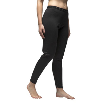 Heat Holders - Ladies Lightweight Long John Thermal Bottoms L Black