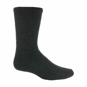 Heat Holders - Mens 2.7 TOG Short Wool Socks 6-11 Green
