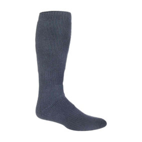 Heat Holders - Mens Extra Long Thermal Knee High Socks 6-11 Blue