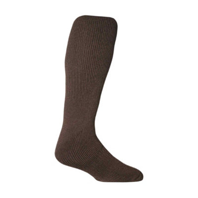 Heat Holders - Mens Extra Long Thermal Knee High Socks 6-11 Brown