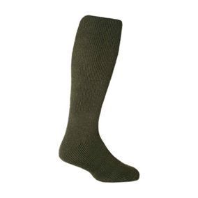 Heat Holders - Mens Extra Long Thermal Knee High Socks 6-11 Green