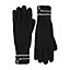 Heat Holders - Mens Hi-Vis Reflective Outdoor Thermal Gloves L/XL Black