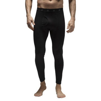 Heat Holders - Mens Lightweight Thermal Long John Bottoms M Black