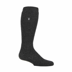 Heat Holders - Mens Long Merino Wool Thermal Socks 6-11 Black