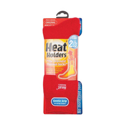 Heat Holders - Mens Original Thermal Socks 12-14 Red