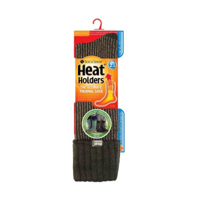 Heat Holders - Mens Thermal Boot Socks 6-11 Green