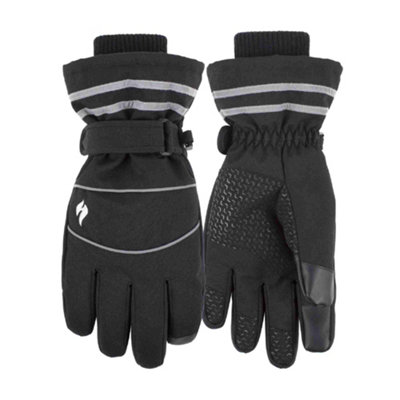 Heat Holders Mens Workforce Touchscreen Gloves M/L Black