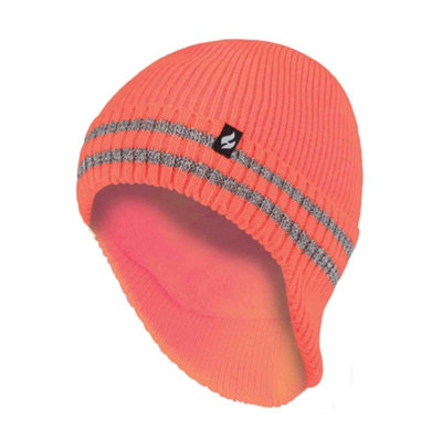 Heat Holders - Reflective Expedition Hat with Drop Neck Orange