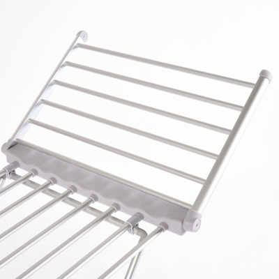 Heated Airer Winged Compact Foldable Indoor Drying Laundry Rack Energy Saving