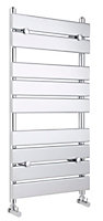 Heated Towel Rail with 9 Flat Panels - 915 BTU - 950mm x 500mm - Chrome - Balterley