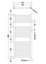 Heated Vertical Towel Ladder Rail with Square Rails - 1167  BTU - 1200mm x 500mm - Chrome - Balterley