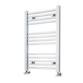 Heated Vertical Towel Ladder Rail with Square Rails - 782  BTU - 800mm x 500mm - Chrome - Balterley