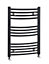 Heated Vertical Towel Rail with Curved Rails - 1051 BTU - 700mm x 500mm - Anthracite - Balterley