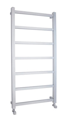 Heated Vertical Towel Rail with Square Tubes - 1200mm x 600mm - 864 BTU - Chrome