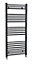 Heated Vertical Towel Rail with Straight Rails - 1672 BTU - 1150mm x 500mm - Anthracite - Balterley