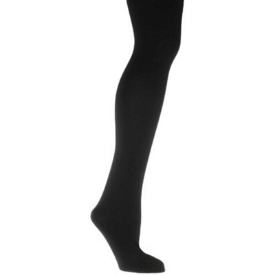 GUROA Ladies Thermal Leggings for Winter Super Soft Brushed Fleece Inner  Lined Black Colour (Color : Black, Size : Small)