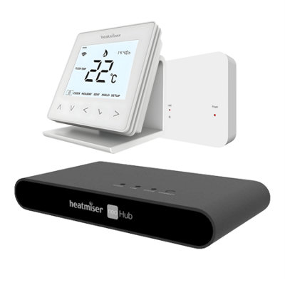 Heatmiser NeoAir V3 Smart Thermostat Kit with NeoHub Gen RF Switch