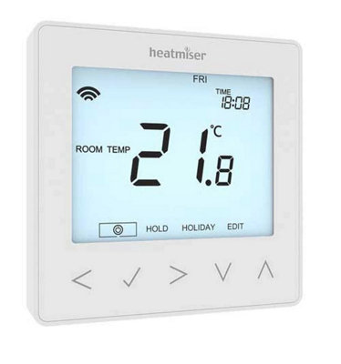 Heatmiser NeoStat Wifi NeoWifi Series Smart Programmable Room Thermostat White