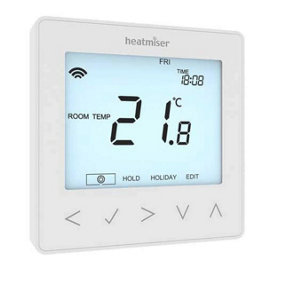 Heatmiser NeoStat Wifi NeoWifi Series Smart Programmable Room Thermostat White