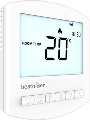 Heatmiser Slimline RF V3 Wireless Programmable Thermostat - Thermostat Only