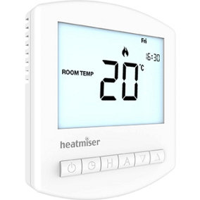 Heatmiser Slimline RF V3 Wireless Programmable Thermostat - Thermostat Only