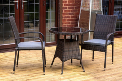 GoodHome Bari Metal 2 seater Bistro set DIY at B Q