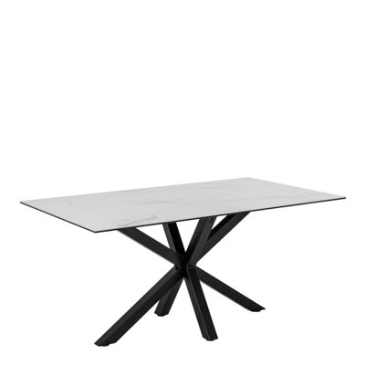 Heaven Dining Table in Ceramic White (L) 160cm Seats up to 6
