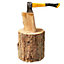 Heavy Duty 100% Natural Firewood Chopping Cutting Log Splitter Block Stump (Diam) 30-35cm