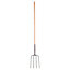Heavy Duty 1500mm 4 Prong Muck Fork - Digging Plant Garden Landscaping Hay Tool
