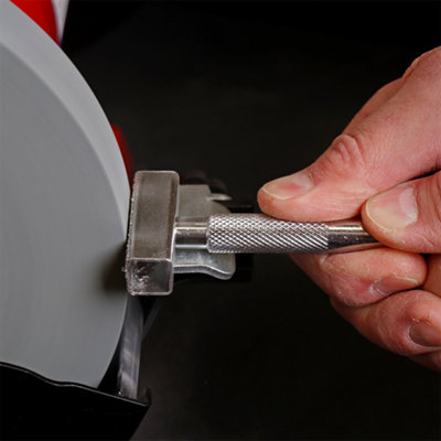 Heavy-Duty 150mm Bench Grinder with Wire Wheel 450W/230V with Diamond Dresser and PPE Safety Kit included
