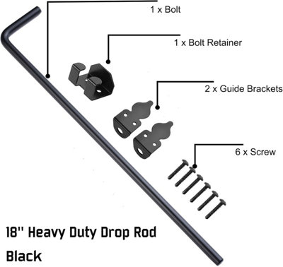 Nationwide Industries Lockable Drop Bolts for Wood Gates | Hoover Fence Co
