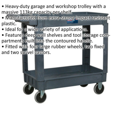 Heavy duty store workshop trolley