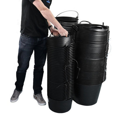 Heavy Duty 26 Litre Flexi Tub / Trug with Metal Handle